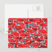 SALMON FISH REDS POSTKARTE (Vorne/Hinten)