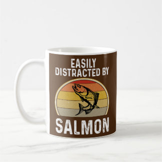 Salmon Fisherman Easily Distracted by Fishing Kaffeetasse