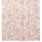 Salmon Foliage Duschvorhang (Vorderseite)