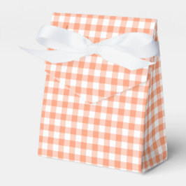 Salmon Gingham Geschenkschachtel