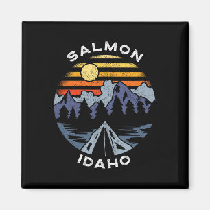 Salmon Idaho Gebirge Urlaub Camping Souvenir  Magnet