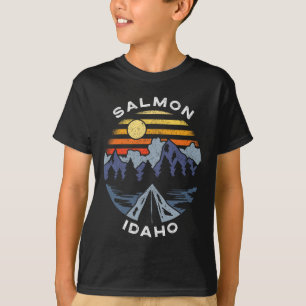 Salmon Idaho Gebirge Urlaub Camping Souvenir T-Shirt