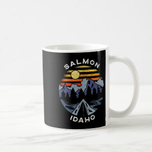 Salmon Idaho Mountains Urlaub Camping Souvenir Kaffeetasse