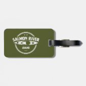 Salmon River Idaho Gepäckanhänger (Rückseite horizontal)