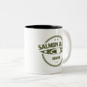 Salmon River Idaho Zweifarbige Tasse (VorderseiteRechts)
