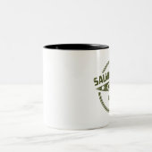 Salmon River Idaho Zweifarbige Tasse (Mittel)