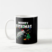 Salmon Steelhead Merry Fishmas Christmas King Trou Kaffeetasse (Links)