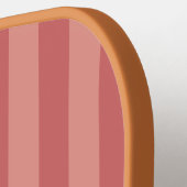 Salmon Stripes Monogram Est Year Preppy Pickleball Pickleball Schläger (Linke Seite)