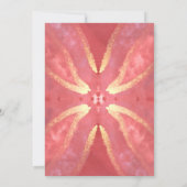 salmon winter christmas wish sunburtst mandala karte (Rückseite)