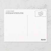 Salmonbeeren auf der Insel Unalaska Postkarte (Rückseite)