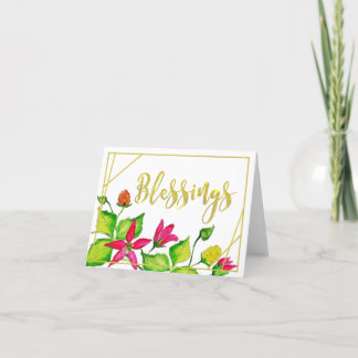 Salmonberry Blessings Card Dankeskarte