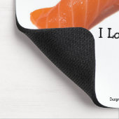 Salmonsushi, I Liebe Lachs Sushi! Mousepad (Ecke)