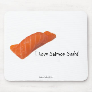 Salmonsushi, I Liebe Lachs Sushi! Mousepad