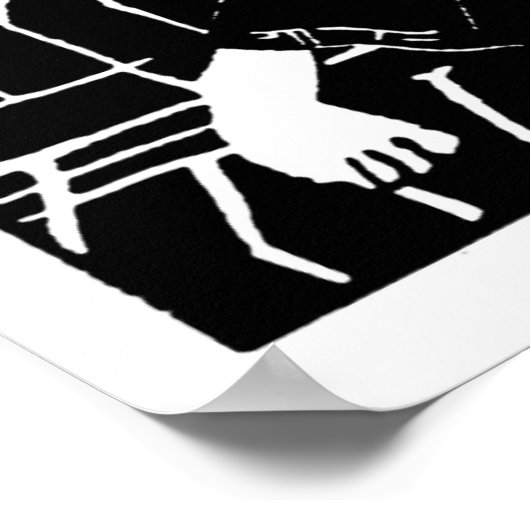 Salmos 100:1 poster (Ecke)