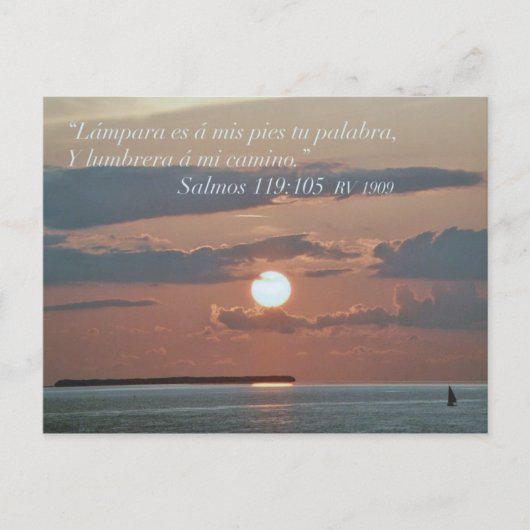 Salmos 119-105 postkarte (Vorderseite)
