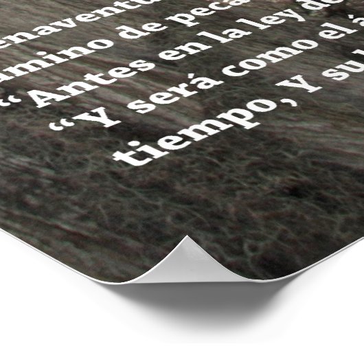 Salmos 1:1-3 (Kartell con Rio y Arbol) Poster (Ecke)