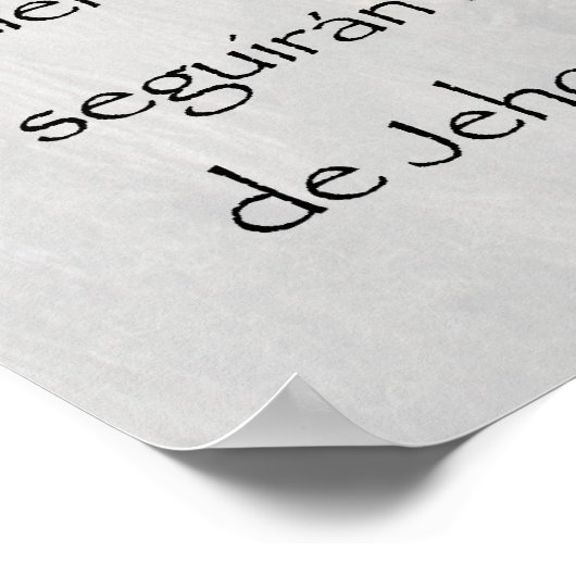 Salmos 23 Kartell Poster (Ecke)