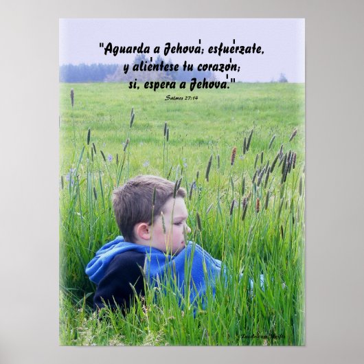 Salmos 27:14 poster (Vorne)