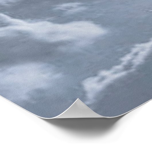 Salmos 27:1 con el Cielo Poster (Ecke)