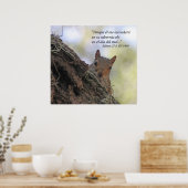 Salmos 27-5 con Ardilla Poster (Küche)