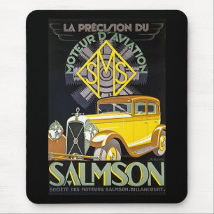 Salmson Automobile - Flugmotor Mousepad