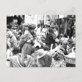 Salolá Markt Guatemala Vintages Foto Postkarte