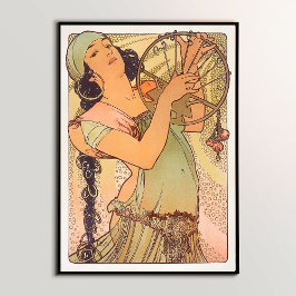 Salomé (1897) von Alphonse Mucha Durch eine Mauer  Poster