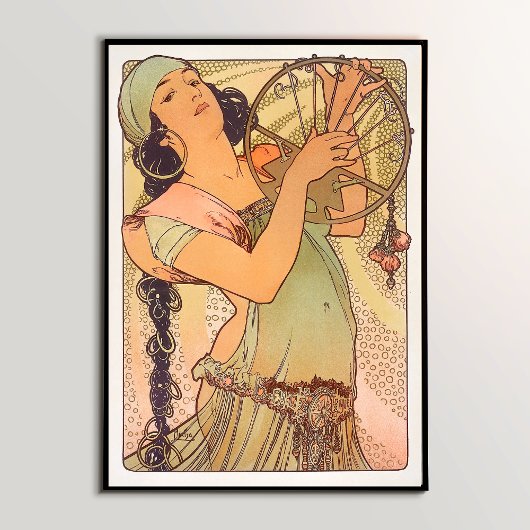 Salomé (1897) von Alphonse Mucha Durch eine Mauer Poster