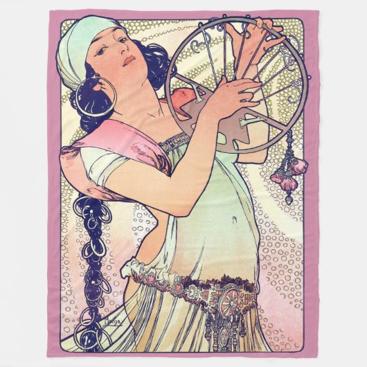 Salome, Alphonse Mucha Fleecedecke (Vorderseite)
