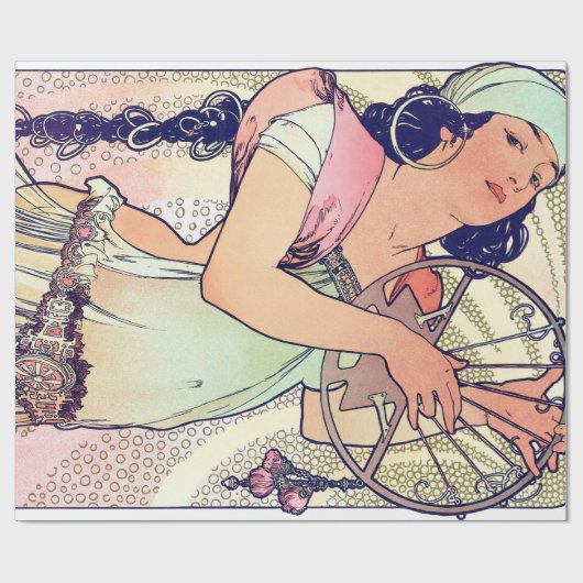 Salome, Alphonse Mucha Geschenkpapier (Flach)