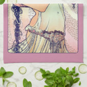 Salome, Alphonse Mucha Geschirrtuch (Gefaltet)