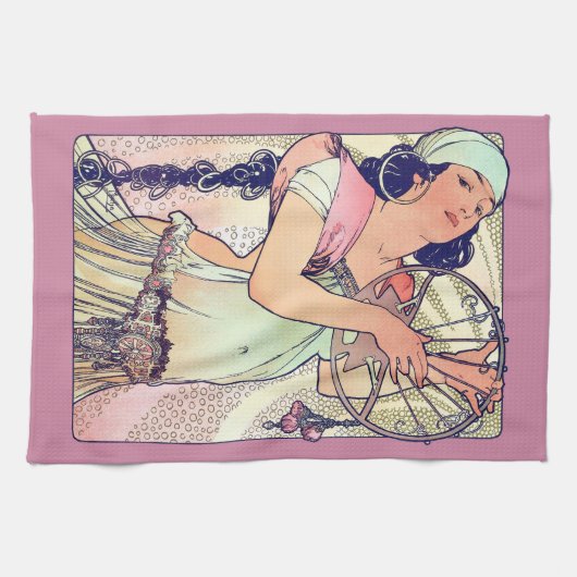 Salome, Alphonse Mucha Geschirrtuch (Horizontal)