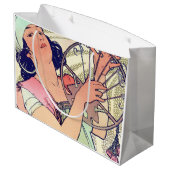 Salome, Alphonse Mucha Große Geschenktüte (Rückseite Schrägansicht)