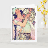 Salome, Alphonse Mucha Karte (Gelbe Blume)