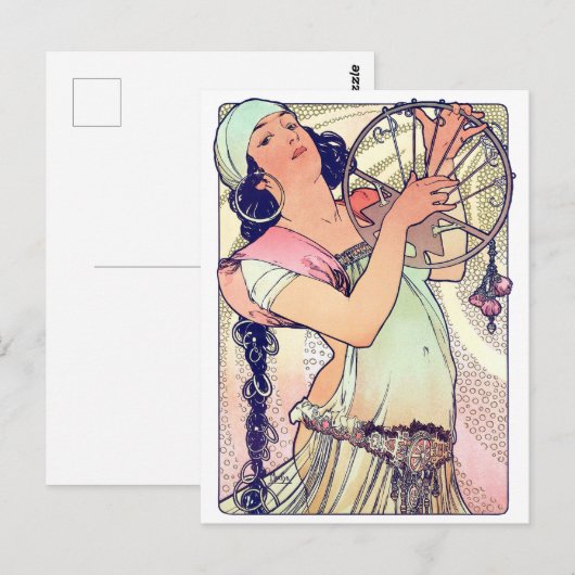 Salome, Alphonse Mucha Postkarte (Vorne/Hinten)