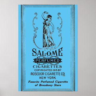 Salome Cigarettes Ad Poster