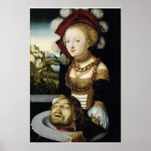 Salome mit dem Kopf des Johannes des Täufers Poster