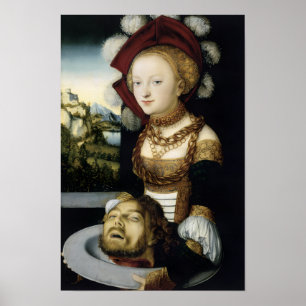 Salome mit dem Kopf des Johannes des Täufers Poster
