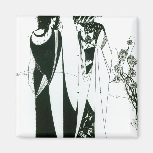 Salome mit ihrer Mutter, Herodias, 1894 (litho) (b Magnet (Vorne)