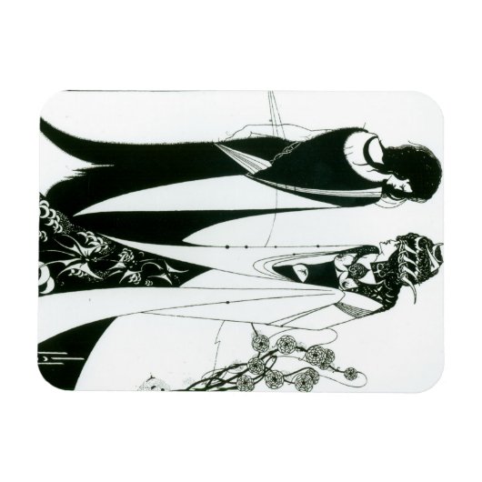 Salome mit ihrer Mutter, Herodias, 1894 (litho) (b Magnet (Horizontal)