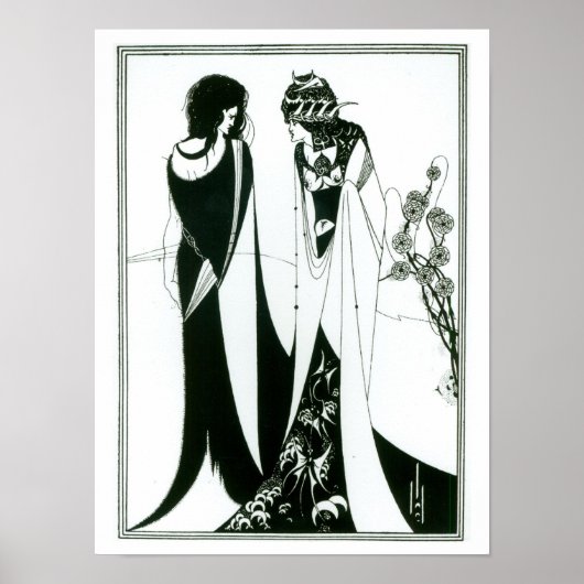 Salome mit ihrer Mutter, Herodias, 1894 (litho) (b Poster (Vorne)