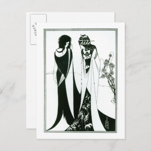 Salome mit ihrer Mutter, Herodias, 1894 (litho) (b Postkarte (Vorne/Hinten)