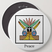 Salome Peace Button (Vorne & Hinten)