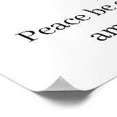 Salome Peace Symbol & Meditation Mantra Poster (Ecke)