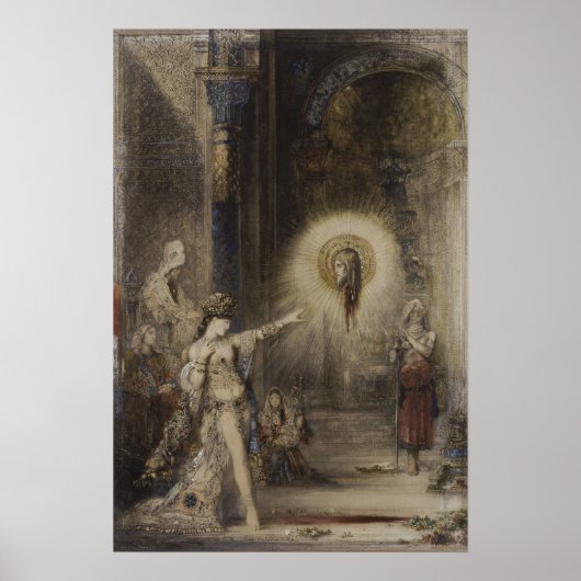 Salome und Appartementsgustave Moreau Wasserfarbe Poster (Vorne)