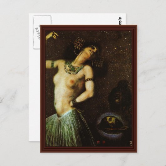 Salome von Franz Von Stuck Postkarte (Vorne/Hinten)