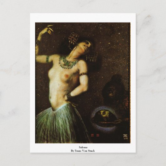 Salome von Franz Von Stuck Postkarte (Vorderseite)
