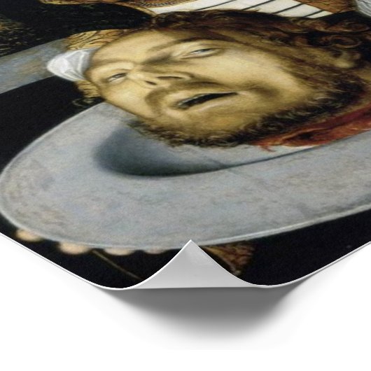 Salome with Head of John Baptist Poster (Ecke)