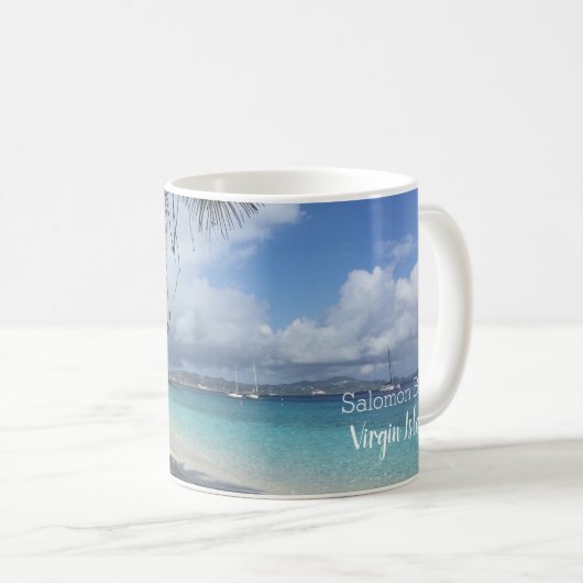 Salomon Beach, St. Thomas Island, Jungfrau Kaffeetasse (VorderseiteRechts)