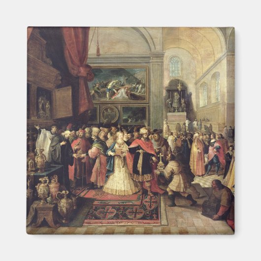 Salomon im Schatzamt des Tempels, 1633 Magnet (Vorne)